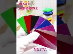 Folha de espelho de plástico acrílico de ouro à prova de arranhões Folha de acrílico resistente ao clima