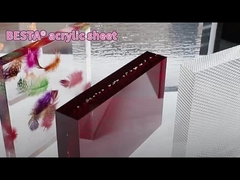 2.8mm-15mm Folhas acrílicas coloridas Loja óptica Iluminado Painel de publicidade