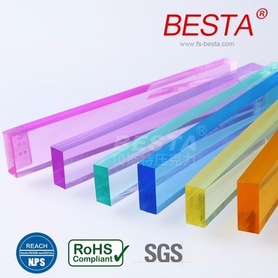 Folhas de acrílico fundido colorido de plexiglás para divisória de parede da sala divisória